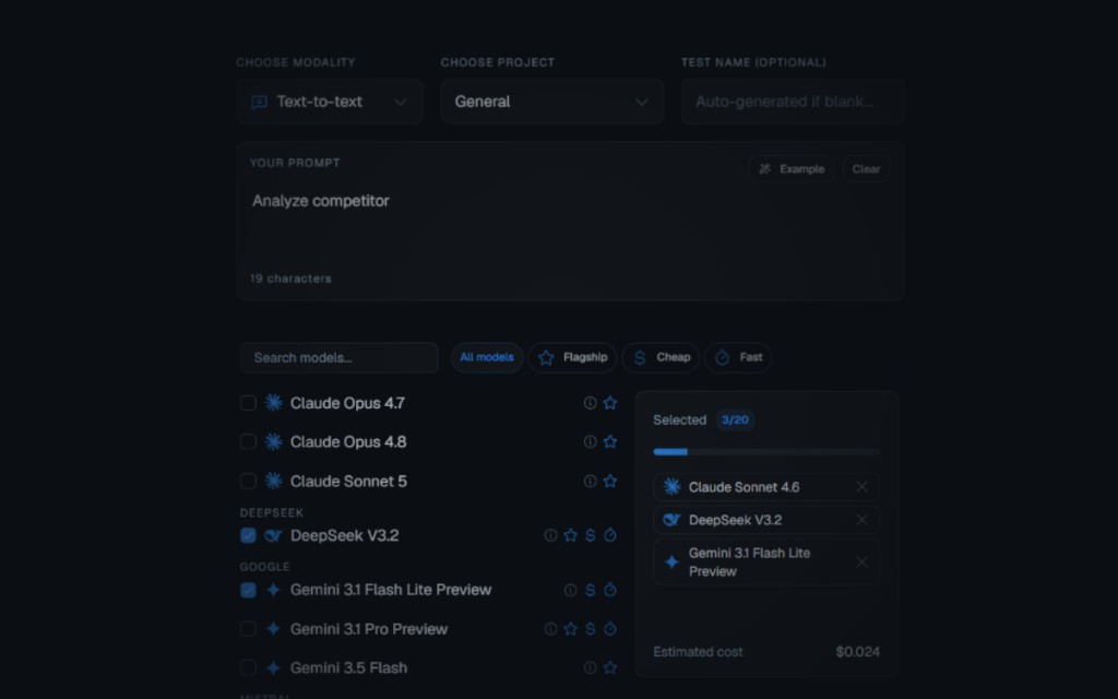 Create a new multi-model test